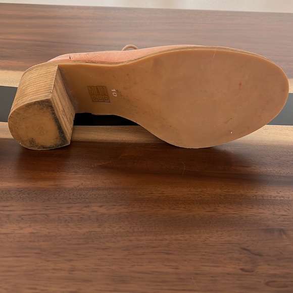 Jeffrey Campbell Free People Lace Up Blush Pink open Toe Heel Boots Size 10 - Picture 7 of 7